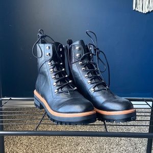 NWOT Black Combat Boots
